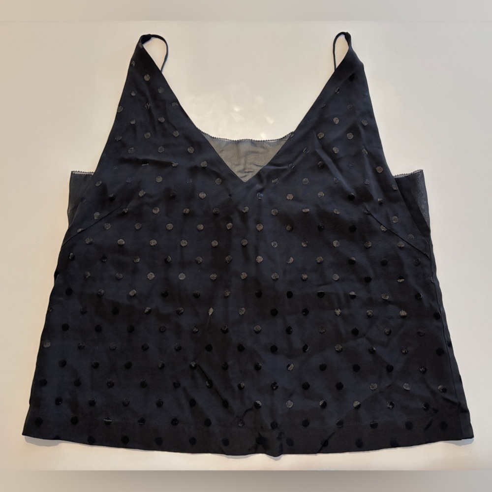 SUNCOO Black Polka Dot Camisole